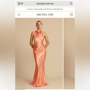 ARCINA ORI GAIA DRESS PAPAYA